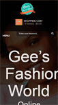 Mobile Screenshot of geesfashionworld.com